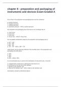 chapter 8 - preparation and packaging of instruments and devices Exam-Graded A
