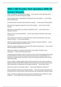 WGU C182 Practice Tests Questions With All Correct Answers
