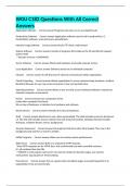WGU C182 Questions With All Correct Answers