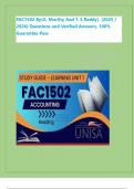 FAC1502 By&lpar;A&period; Murthy And T&period; S Reddy&rpar; &lpar;2025 &sol;  2026&rpar; Questions and Verified Answers&comma; 100&percnt;  Guarantee Pass