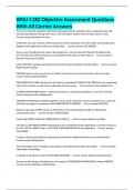 WGU C182 Objective Assessment Questions With All Correct Answers