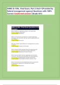 NIMS IS-100c&period; Final Exam&comma; Part 3 And 4 &vert;Provided by  federal management agency&vert; Questions with 100&percnt;  Correct Conformed answers &lpar;Grade A&excl;&excl;&excl;
