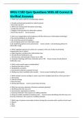 WGU C182 Quiz Questions With All Correct & Verified Answers