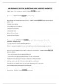 MHS EXAM 2 REVIEW QUESTIONS AND VARIFIED ANSWERS