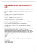 CIS 2200 ENNOURE EXCEL CORRECT 100&percnt;
