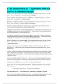 C182 &lpar;Introduction to IT&rpar;Questions With All Correct & Verified Answers