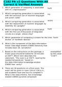 C182 PA v2 Questions With All Correct & Verified Answers