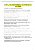 Maryland Asbestos exam questions and answers