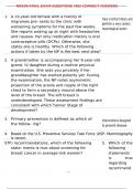 NR509 FINAL EXAM QUESTIONS AND CORRECT ANSWERS