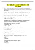 Bronze Medallion questions and answers