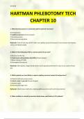 HARTMAN PHLEBOTOMY TECH CHAPTER 10