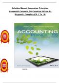 Solution Manual For Accounting Principles Managerial Concepts 7th Canadian Edition By Weygandt&comma; Complete &lpar;Ch 1 To 18&rpar; In PDF