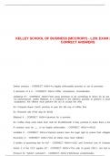 KELLEY SCHOOL OF BUSINESS &lpar;MCCRORY&rpar; - L201 EXAM 2 QUESTIONS AND CORRECT ANSWERS