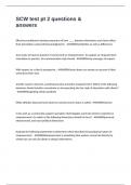 SCW test pt 2 questions & answers