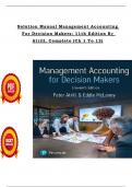 Solution Manual For Management Accounting For Decision Makers 11th Edition By Atrill&comma; Complete &lpar;Ch 1 To 12&rpar; In PDF