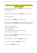 BMSC 708 LECTURE 4 &lpar;EXAM 1&rpar; UPDATED QUESTIONS AND VERIFIED ANSWERS