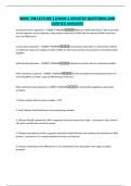 BMSC 708 LECTURE 3 &lpar;EXAM 1 UPDATED QUESTIONS AND VERIFIED ANSWERS