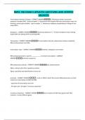 BMSC 708 EXAM II UPDATED QUESTIONS AND VERIFIED ANSWERS