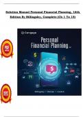 Solution Manual For Personal Financial Planning&comma; 16th Edition Bỵ Billingsleỵ&comma; Complete &lpar;Ch 1 To 15&rpar; In PDF