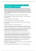C715 Pre-Assessment Questions With All Correct & Verified Answers