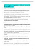 C715 Chapter 9 Questions With All Correct & Verified Answers