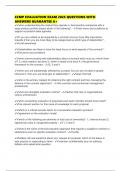 CCMP EVALUATION EXAM 2025 QUESTIONS WITH ANSWERS GUARANTEE A&plus;