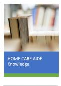 HOME CARE AIDE Knowledge Test Questions 153 Questions With 100&percnt; Correct Answers Latest Update&period;