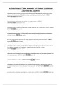 BLOODSTAIN PATTERN ANALYSIS LAB EXAMS QUESTIONS AND VERIFIED ANSWERS