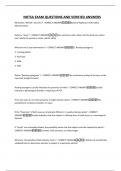 NHTSA EXAM QUESTIONS AND VERIFIED ANSWERS