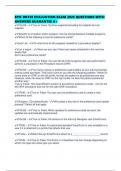 EPIC OR350 EVALUATION EXAM 2025 QUESTIONS WITH ANSWERS GUARANTEE A&plus;