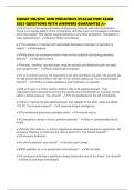 FISDAP OB&sol;GYN AND PEDIATRICS EVALUATION EXAM 2025 QUESTIONS WITH ANSWERS GUARANTEE A&plus;