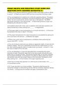 FISDAP OB&sol;GYN AND PEDIATRICS STUDY GUIDE 2025 QUESTIONS WITH ANSWERS GUARANTEE A&plus;