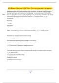 PA Exam Recap 2&sol;26 Test Questions with Answers
