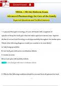 NR 566&sol; NR566 Midterm Exam Qs & Ans &lpar;Latest 2025 &sol; 2026&rpar;&colon; Advanced Pharmacology for Care of the Family &lpar;Verified Answers&rpar;
