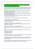 G202 KREFT COMPREHENSIVE EXAM 2025 QUESTIONS WITH ANSWERS GUARANTEE A&plus;