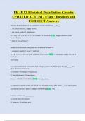 PE 4B 83 Electrical Distribution Circuits  UPDATED ACTUAL  Exam Questions and  CORRECT Answers 
