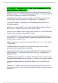 IV THERAPY EVALUATION EXAM 2025 QUESTIONS WITH ANSWERS GUARANTEE A&plus;