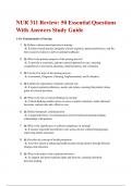 NUR 311 NURSING FUNDAMENTALS 2025&sol;2026 EXAM QUESTIONS WITH DETAILED EXPLAINED SOLUTIONS &vert;&vert; 100&percnt; GUARANTEED PASS&excl;&excl; <RECENT VERSION>
