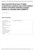 West Coast EMT Block Exam &num;1 &lpar;2025&rpar; comprehensive questions and verified detailed solutions &lpar;MULTIPLE CHOICES&rpar; &vert;complete solutions &vert;A&plus; GRADED &vert;100&percnt; CORRECT&excl;&excl;