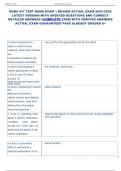 NURS 247 TEST BANK EXAM 1 REVIEW ACTUAL EXAM 2025-2026  LATEST VERSION WITH UPDATED QUESTIONS AND CORRECT  DETAILED ANSWERS COMPLETE EXAM WITH VERIFIED ANSWERS  ACTUAL EXAM GUARANTEED PASS ALREADY GRADED A&plus;