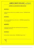  ADEX OSCE EXAM QUESTIONS AND ANSWERS 2025