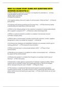 MSSC CLA EXAM STUDY GUIDE 2025 QUESTIONS WITH ANSWERS GUARANTEE A&plus;