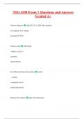 NSG 4100 Exam 1 Questions and Answers  Graded A&plus;