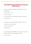 NSG 4100 final exam Questions and Answers  100&percnt; Correct