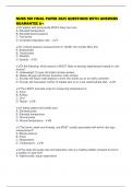 NURS 108 FINAL PAPER 2025 QUESTIONS WITH ANSWERS GUARANTEE A&plus;