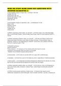 NURS 108 STUDY GUIDE EXAM 2025 QUESTIONS WITH ANSWERS GUARANTEE A&plus;