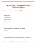 Nurs 663 exam 1 Questions and Answers  Verified by Experts