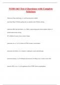 NURS 663 Test 4 Questions with Complete  Solutions