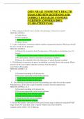 &lpar;2025&rpar; NR 442 COMMUNITY HEALTH EXAM 2 REVIEW QUESTIONS AND  CORRECT DETAILED ANSWERS &lpar;VERIFIED ANSWERS&rpar; &vert;100&percnt; GUARANTEED PASS&excl;