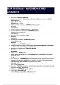 NUR 505 EXAM QUESTIONS AND ANSWERS 